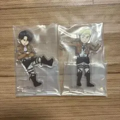 進撃の巨人 一番くじ H賞 アクリルスタンド 2種 リヴァイ エルヴィン