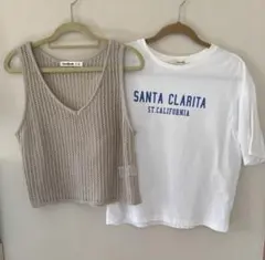 シューラルーtシャツ&cutie blondeベスト　Mサイズ２点セットのサムネイル