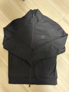 （美品）MONCLER トラックジャケット ブラック　ダブルジップ　Mサイズ 美品）MONCLER トラックジャケット ブラック ダブルジップ Mサイズ