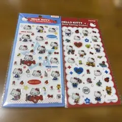 【海外限定品】Hello Kitty レジン　ステッカー 2シートセット