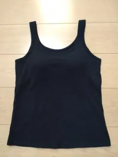 ユニクロ　エアリズム　コットンブラタンクトップ　黒　M