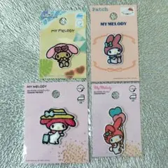 マイメロディ　ワッペン　４種　マイメロ　サンリオ　シール　日焼け　ジュース　旅行
