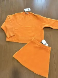 新品　ZARA ニットセットアップ　S