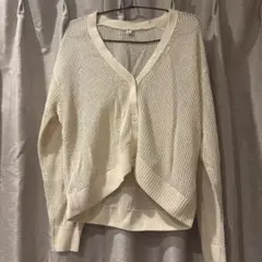 メッシュ編みカーディガン　ユニクロ
