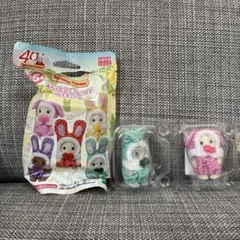 【シルバニアファミリー】赤ちゃん　カラフルウサギ　　コスチューム