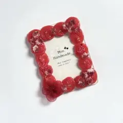 ホイップデコ トレカケース B8 赤 薔薇 デコケース