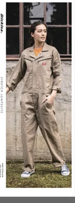 Dickies つなぎ　作業服　D726 タンカーキ