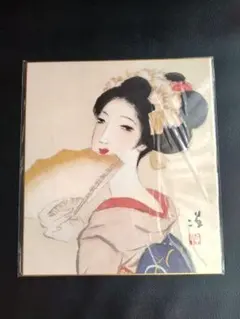 ◆　光春　「舞妓」　絹本　日本画　掛軸　◆ Yahoo!オークション - 【真作】【WISH】佐藤光華 日本画 掛軸