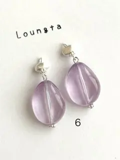 5点で450円引き ハンドメイドピアス 樹脂ピアス