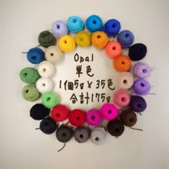 ＊13＊ Opal毛糸 単色 5g×35色 合計175g Bセット
