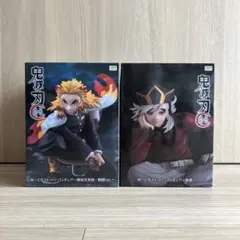 鬼滅の刃　ぬーどるストッパーフィギュア　煉獄杏寿郎、童磨セット