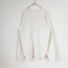 THE SHOP TK ​ワッフル ニット L 白 Sweaterのサムネイル