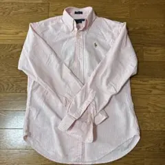 【古着】Ralph Lauren ピンクストライプシャツ