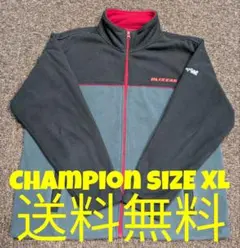 Champion 企業ロゴ フリース トレーナー フルジップ スタンドカラー