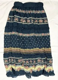 axes アクシーズ 花柄 フレアスカート M ロリータ