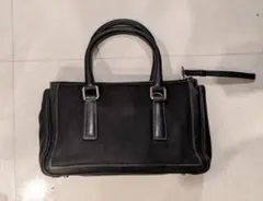 COACH　黒いレザーハンドバッグ
