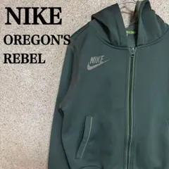 希少！Nike オレゴンレベル フルジップパーカー オリーブ Mフリース裏地