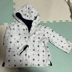 ラルフローレン　リバーシブル　フード付パーカー　80サイズ　ネイビー　ポロベア