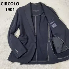 CIRCOLO 1901 ジャージー テーラードジャケット ダークグレー