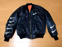 【美品】NIKE× ROTHCO MA-1 リバーシブル ロゴ S ブラック