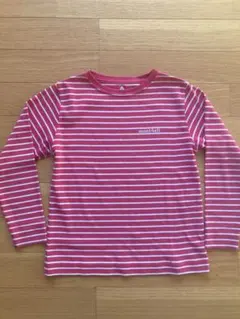 mont-bell 赤白ストライプ 長袖カットソー 120