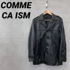 COMME CA ISM コムサイズム レザージャケット 山羊革 M 黒