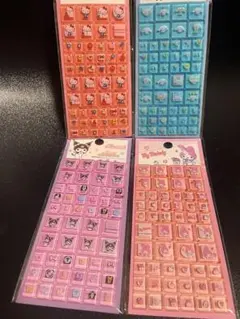 【正規品】サンリオ　タイルシール　ブロックシール　4枚セット　日本未発売