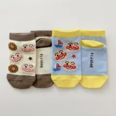 【新品未使用】 アンパンマンソックス 13~19cm 2足セット