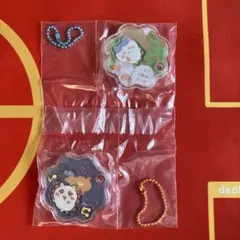 ちいかわ きゃらシャカ チャームグミ シーサー ハチワレ キーホルダー2点セット