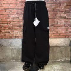 カーゴスウェットパンツ 黒