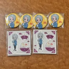 A3! タワレコカフェ 雪白東 缶バッジ アクスタ