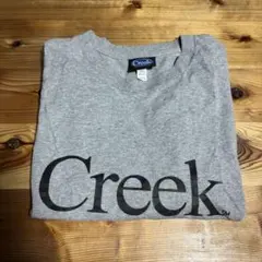 美品　 Creek Tシャツ L グレー　ネイビー 美品 Creek Tシャツ L グレー ネイビー - メルカリ