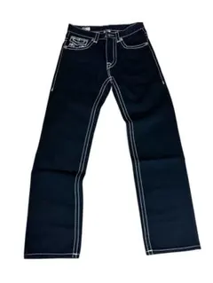 TRUE RELIGION デニムパンツ ブラック 32インチ - メルカリ