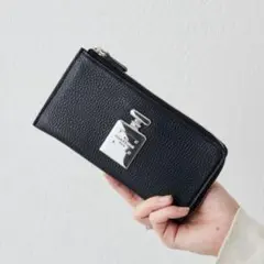 【美品】ear PAPILLONNER イオペレ　本革　香水瓶L字長財布　黒のサムネイル