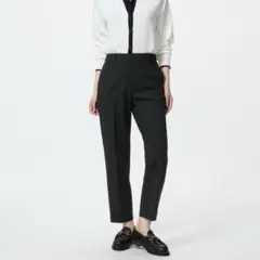 ユニクロ　スマートアンクルパンツ　ブラック Sサイズ