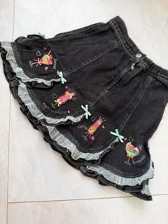 メゾピアノ　平成レトロ　パフェ　デニムスカート カクテル