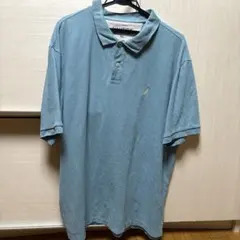 NAUTICA XL 水色 ポロシャツ