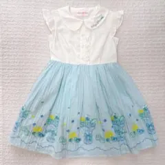 メゾピアノ　パフェ柄刺繍　ワンピース　110cm mezzopiano