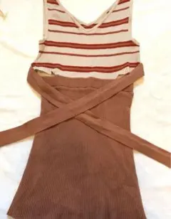 LIP SERVICE リップサービス　リブニット　ミニワンピース