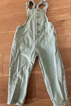 ZARA kids グリーンオーバーオール
