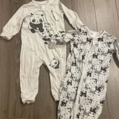 H&M パンダ柄　ロンパース
