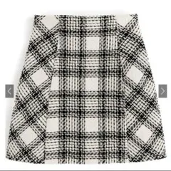 GRL インパン裏地付きチェック柄ツイードミニスカート[ta088] M