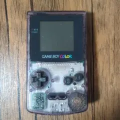 ジャンク 任天堂 ゲームボーイカラー 本体 クリアパープル