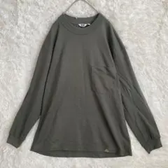 ユニクロ UNIQLO U カットソー ロンT 長袖 オリーブ カーキ Mのサムネイル