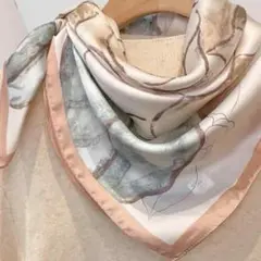スカーフ 秋春 レディース ショール ストール ネッカチーフ 薄手 綺麗 446