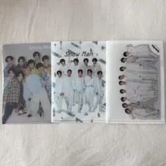 SnowMan ミニクリアファイル3枚