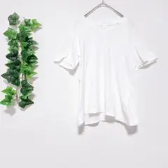 Norie by cou cou! Tシャツ カットソー 半袖 後ろボタン 白