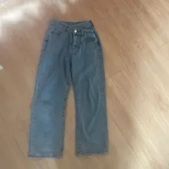 ライトブルー ワイドレッグデニム