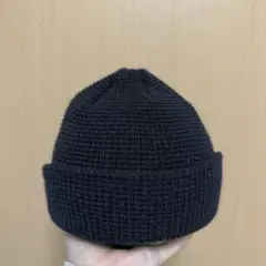 黒 ニット帽 アクリル100%
