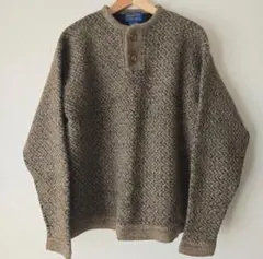Pendleton ヘンリーネックウールセーター Lのサムネイル